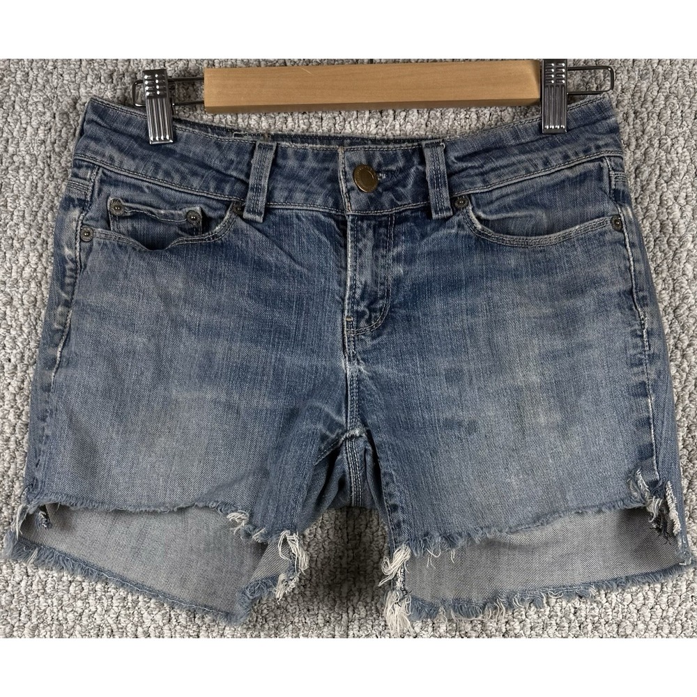 American‎ Eagle Cut Off Denim Shorts Y2K Indie Sleaze Low Rise Frayed